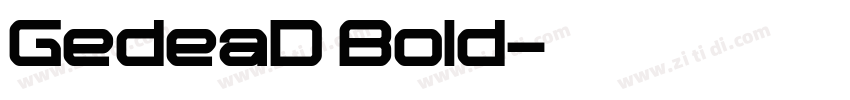 GedeaD Bold字体转换